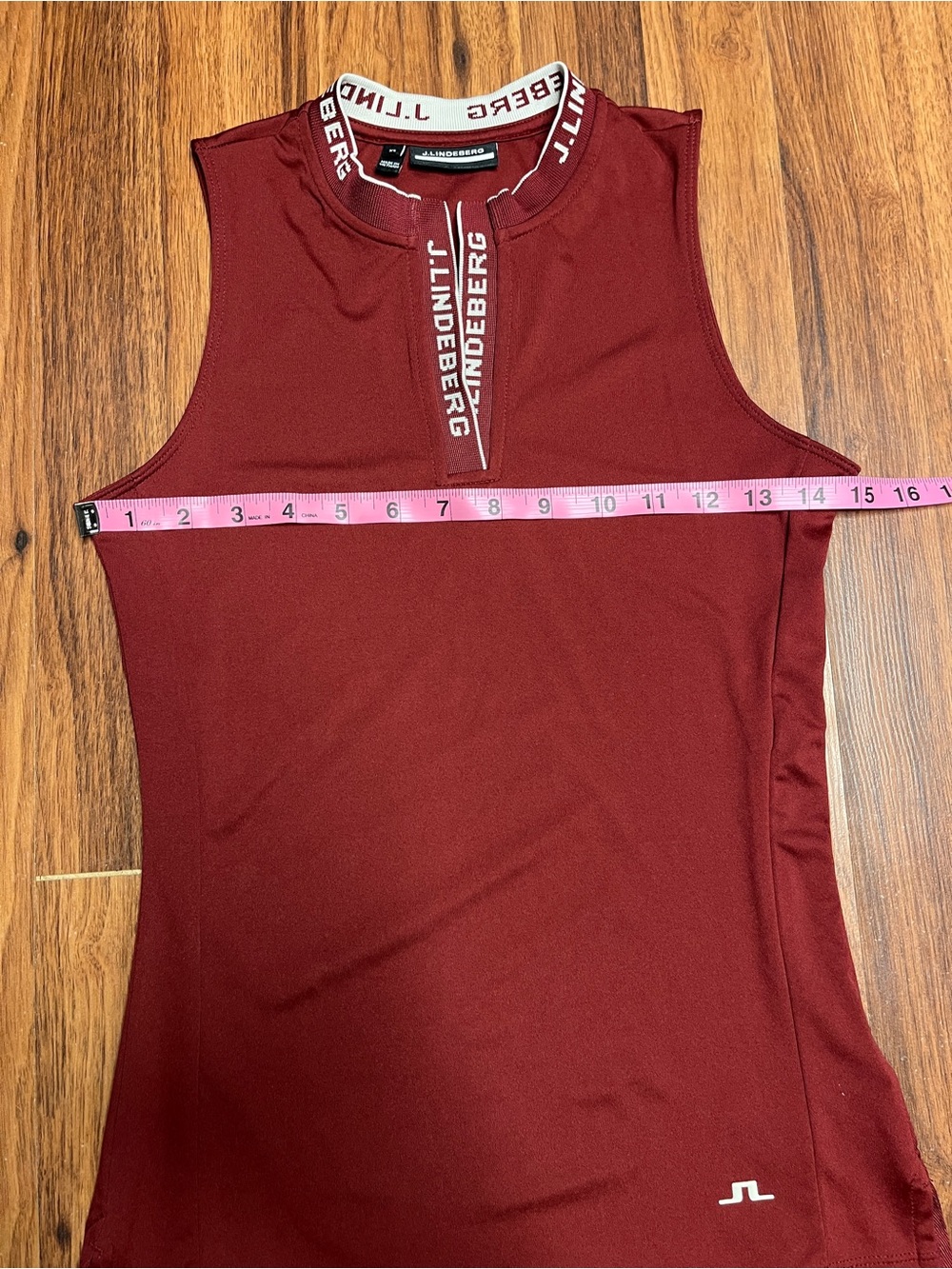 J.Lindeberg Athletic Women’s Leya Sleeveless Top in Cabernet Golf OEKO-TEX - Picture 4 of 10